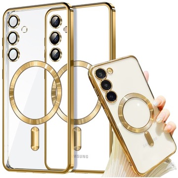 Etui do Samsung Galaxy S24 Mag Safe Glamour Case Ring obudowa ochrona apara