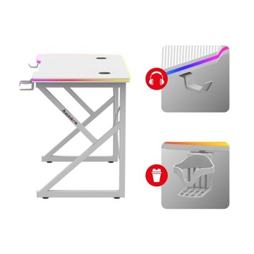 Игровой стол Hero 1.7 RGB с белой светодиодной подсветкой, 120 см, ДИСТАНЦИОННЫЙ