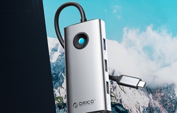 АДАПТЕР ORICO LIGHT HUB USB-C 3.0 5 В 1 3X USB-A HDMI 4K USB-C PD 100 Вт