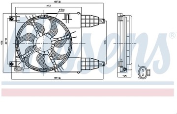 NISSENS VENTILÁTOR CHLADIČŮ 85942