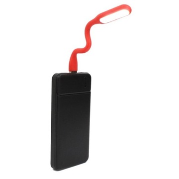 SLIM РЕЗИНОВАЯ ЛАМПА ДЛЯ НОУТБУКА ДЛЯ USB, красная