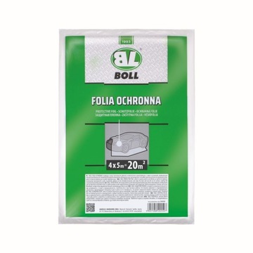 BOLL FOLIA OCHRONNA HDPE GRUBOŚĆ 0,007MM 4M X 5M (20 M2) NA POJAZD / BOLL /