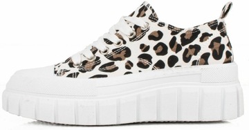 TRAMPKI SNEAKERSY PANTERKA GRUBA PODESZWA 41