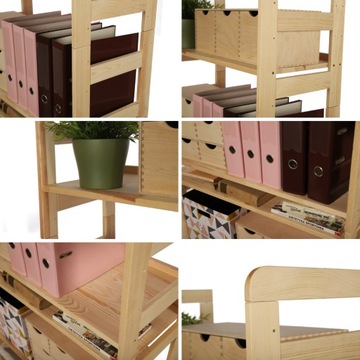 Модульный книжный шкаф BERDO 38,4x80x34,4 1П