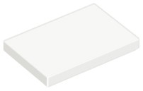 LEGO PŁYTKA 2 x 3 -TILE - 26603 - kolor - BIAŁY