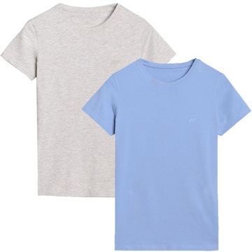 T-SHIRT DAMSKI BAWEŁNIANY 4F KOSZULKA ZESTAW KOMPLET 2 SZTUKI XL SS25