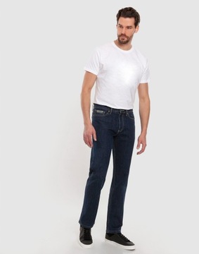 Spodnie Jeans Męskie Texasy Granatowe M791 W38 L36