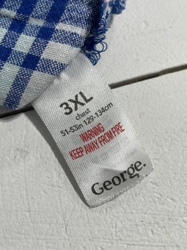 43 Niebieska krata oryginalna country wygodna vintage George 3XL
