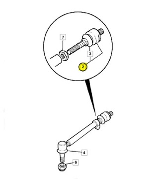 КОНЕЦ ШТОКА JCB 3CX 331/14861 ROTA