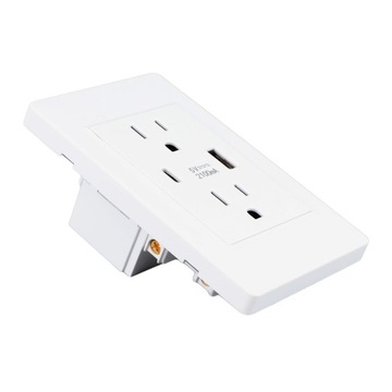 Gniazdo amerykańskie, gniazdo ścienne USB typu C.