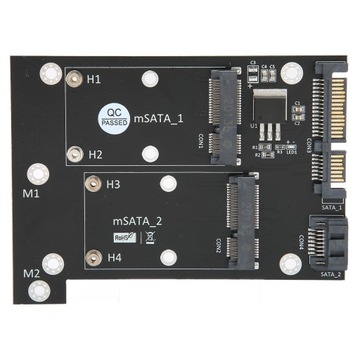 Карта адаптера Dual MSATA SSD на Dual SATA3, преобразователь скорости быстрого чтения Comp