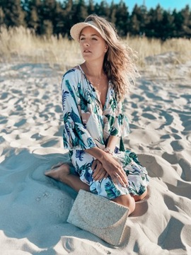 Женский соломенный зонтик от Bali ECO.