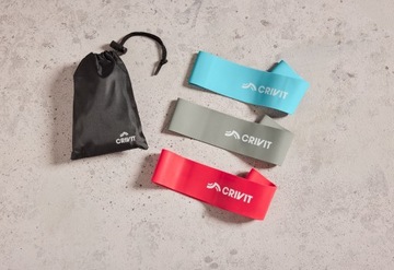 Упражнение Crivit RESISTANCE, 3 шт. + ЧЕХОЛ