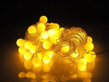 GIRLANDA 15m Lampki 50szt żarówki LED ogrodowe