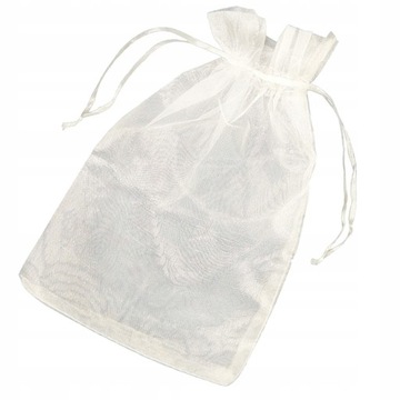 Подарочные пакеты из органзы 17х25 Белый 25 шт.