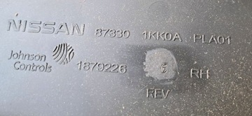 KRYT SEDADLA JUKE F15 87330-1KK0A - PRAVÝ PŘEDNÍ