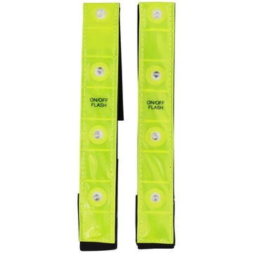 ODBLASKOWA TAŚMA LED do BIEGANIA na ROWER na RZEP 2xŻÓŁTA Mascot