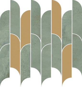 Tissue green 29,8x27,2 Tubądzin - mozaika