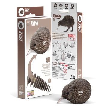 24 Elementy Układanka 3D Ptak Kiwi Eco Zabawka