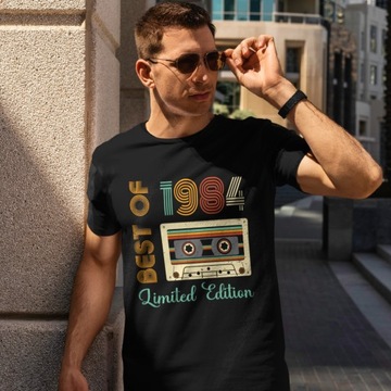 Koszulka męska prezent na URODZINY dla 40-latka ROCZNIK 1984 - L własny rok