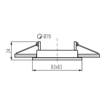 АЛОР ДТЛ-Б регулируемый квадратный светильник
