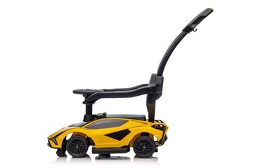 Lamborghini QLS-996T Ride-on с толкателем желтый