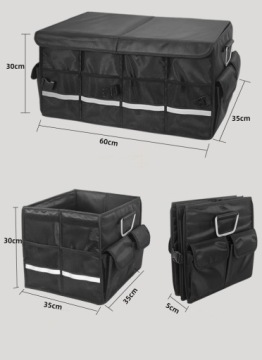 Автомобильный органайзер черный XXL 60x35x30см