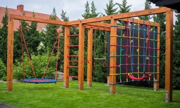 КАЧЕЛИ ГНЕЗДО АИСТА 120см до 150кг STRONG N из толстых веревок