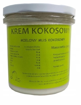 PASTA KOKOSOWA ZMIELONY MIĄŻSZ KOKOSA 100% 300g !!
