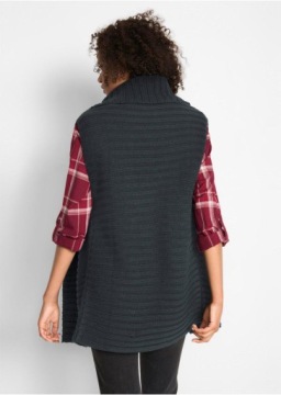 ЧЕРНЫЙ ТРИКОТАЖНЫЙ ЖИЛЕТ__52