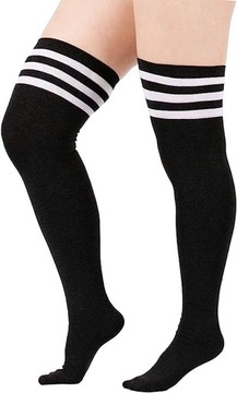 Носки выше колена Abavi, полосатые, универсального размера.