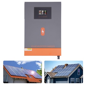 Гибридный солнечный инвертор мощностью 6200 Вт, 48 В постоянного тока, переменный ток, 230 В, 120 А, MPPT