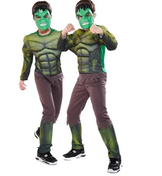 Strój Hulk superbohater maska kostium z mięśniami r. 110-120 4-6 lat