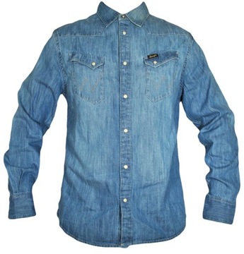 WRANGLER koszula indigo L/S WESTERN SHIRT _ 38 S