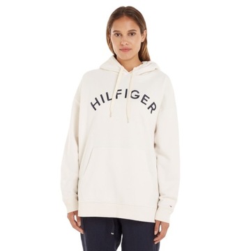 TOMMY HILFIGER BLUZA DAMSKA BLUZA Z KAPTUREM r.L