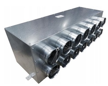 Рекуперация тепла, вентиляция, комплект элементов для рекуперации тепла, дом 160 м2