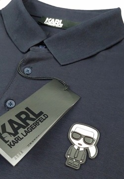 Karl Lagerfeld koszulka polo męska 745022 500221 rozmiar L (52)