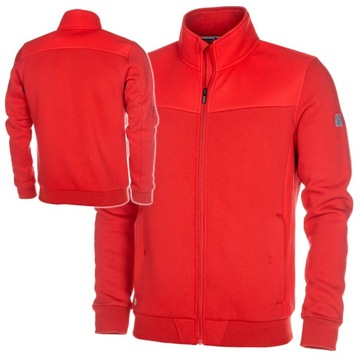 Bluza Męska Rozpinana Ocieplana Rozsuwana Kieszenie Ardon M007 XL czerwona