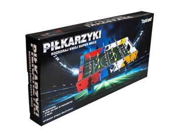 PIŁKARZYKI STOŁOWE DREWNIANE DUŻE PIŁKA NOŻNA+ KARTY PANINI ADRENALYN 2024