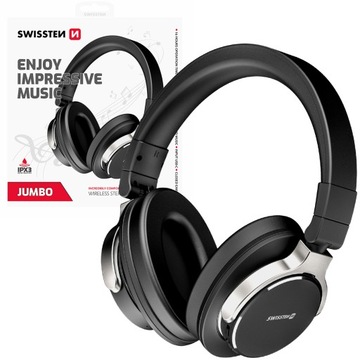 SWISSTEN JUMBO SŁUCHAWKI BEZPRZEWODOWE BT 5.3 IPX3