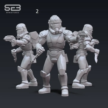 Модель Bad Batch Hunter подходит для игры Star Wars Legion.