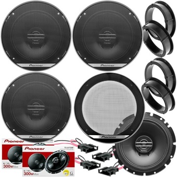 4 GŁOŚNIKI SAMOCHODOWE PIONEER 165MM DO SEAT ALTEA AROSA CORDOBA PRZÓD+ TYŁ