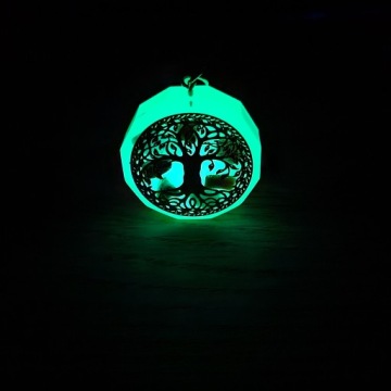 СВЕТЯЩИЙСЯ ЛЮМИНЕСЦЕНТНЫЙ БРЕЛОК Древо Жизни АМЕТИСТ БИРЮЗА ОПАЛ КУЛОН