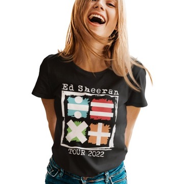 KOSZULKA DAMSKA DLA FANKI ED SHEERAN TOUR T-SHIRT