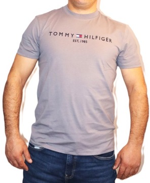 Tommy Hilfiger Koszulka T-shirt szara logo Tee est. XL new