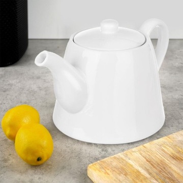 ФАРФОРОВЫЙ белый настольный кувшин для кофе, чая, трав, настоев, напитков, 2л.