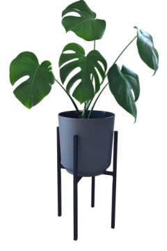 STOJAK NA ROŚLINY KWIETNIK Z OSŁONKĄ DONICĄ NOWOCZESNY LOFT SOLIDNY 4 NOGI
