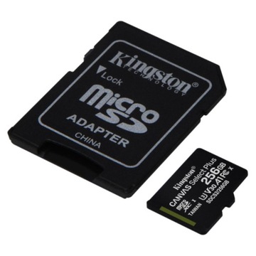 Карта памяти KINGSTON Canvas microSDXC 256 ГБ