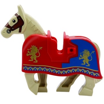 LEGO Horse of the Lion Crest with Armor Rug Одеяло 10305 Новая яркая лошадь Lion Crest