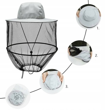 МОСКИТНАЯ СЕТКА ДЛЯ ШАПКИ ДЛЯ ЗАЩИТЫ ГОЛОВЫ ОТ КОМАРОВ И НАСЕКОМЫХ ДЛЯ ОХОТЫ